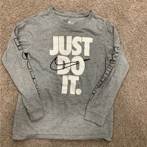Nike Kids Gray Long Sleeve Shirt